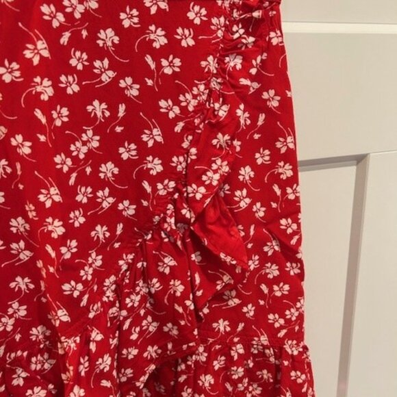 J CREW MERCANTILE Floral Print Faux Wrap Dress - Picture 2 of 5